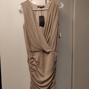 Beige Mini Dress by Blaque Label - Size Small